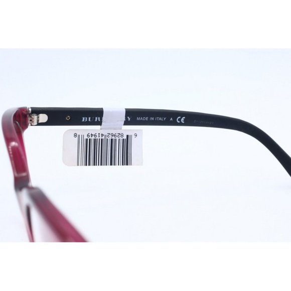 New Burberry B 2176 3496 Cat Eye Pink Optical Frame Eyeglasses Demo Lenses 53mm - Picture 5 of 5